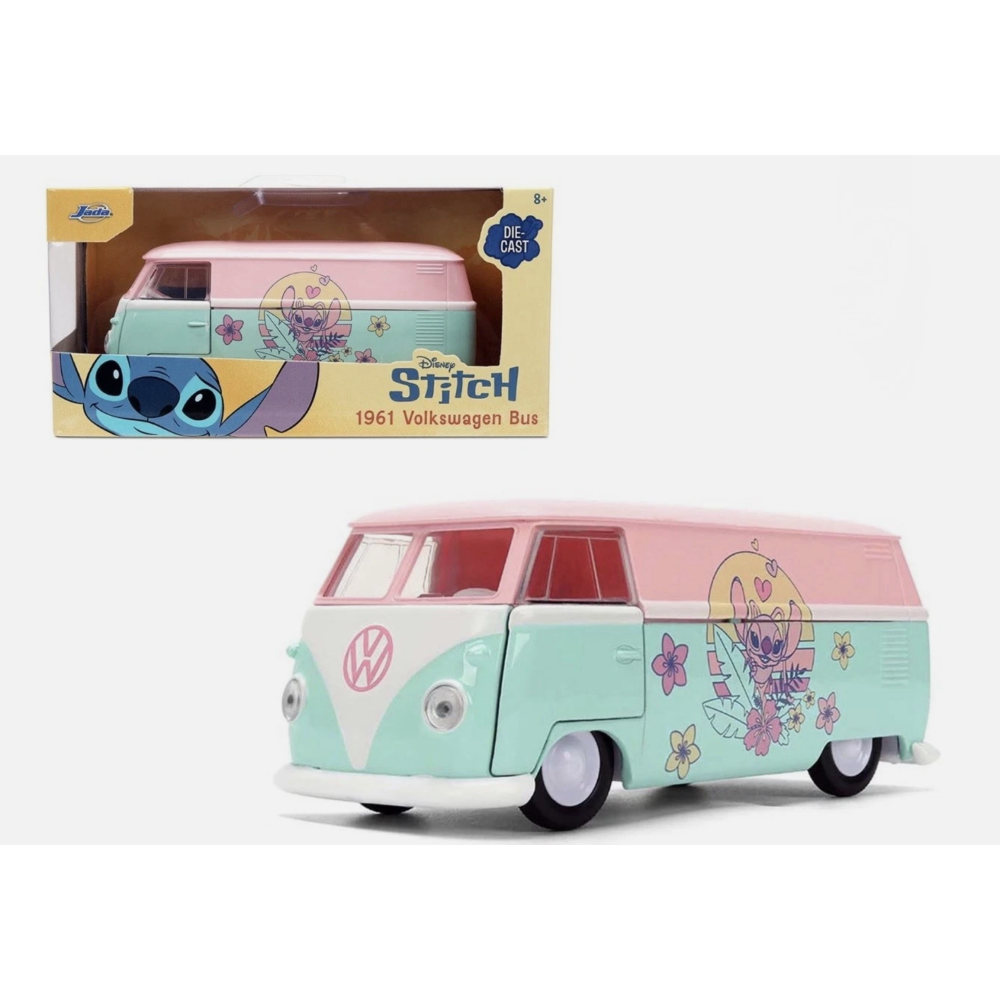 JADA Toys 1:32 Volkswagen T1 Bus Angel Stitch 1961 | Kolekcionārais modelis