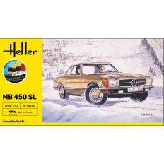 Heller 56189 STARTER KIT Mercedes MB 450 SL 1/43 | Salikšanas komplekts