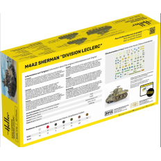 Starta komplekts Heller 1:72 M4A2 Sherman Leklerka divīzija | Saliekamais modelis