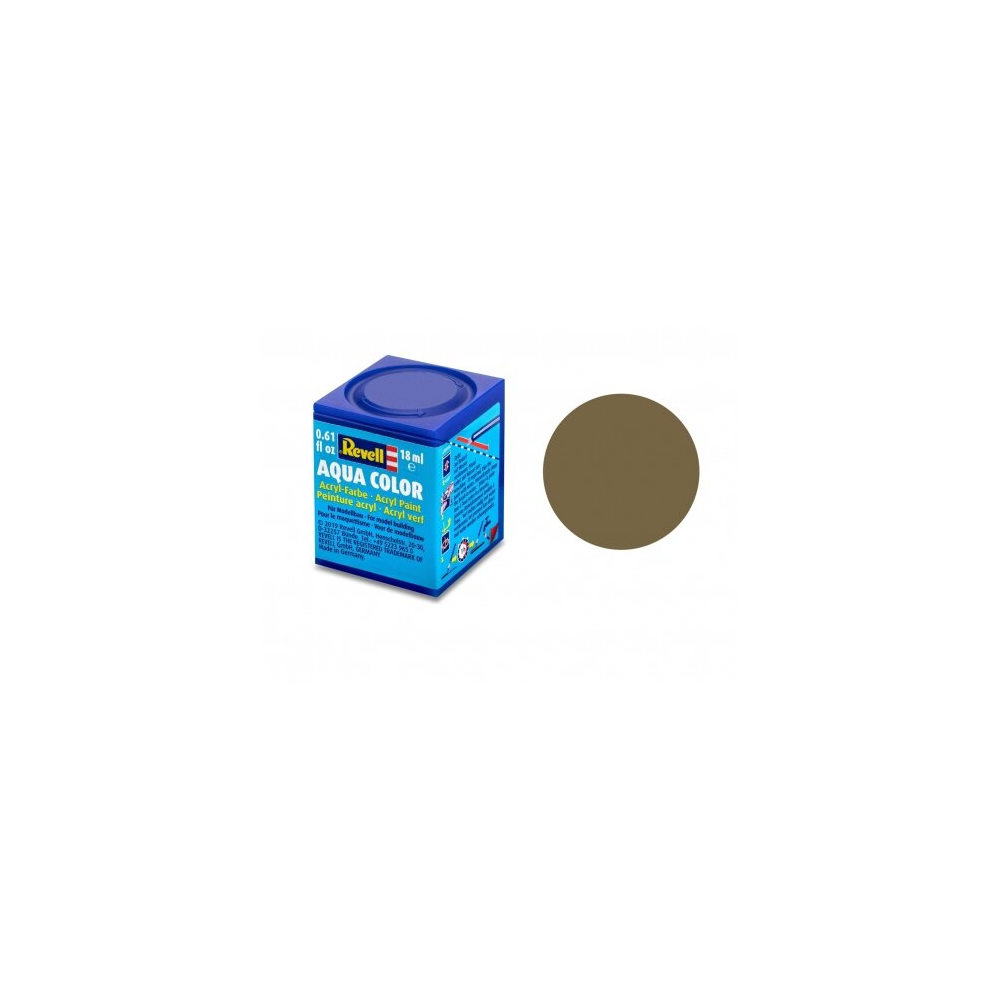 Revell - Aqua olive brown mat. 17ml Revell - Aqua olive brown mat. 17ml
