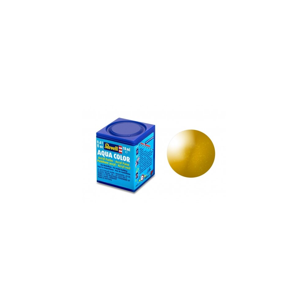 Revell - Aqua brass metallic. 17ml Revell - Aqua brass metallic. 17ml