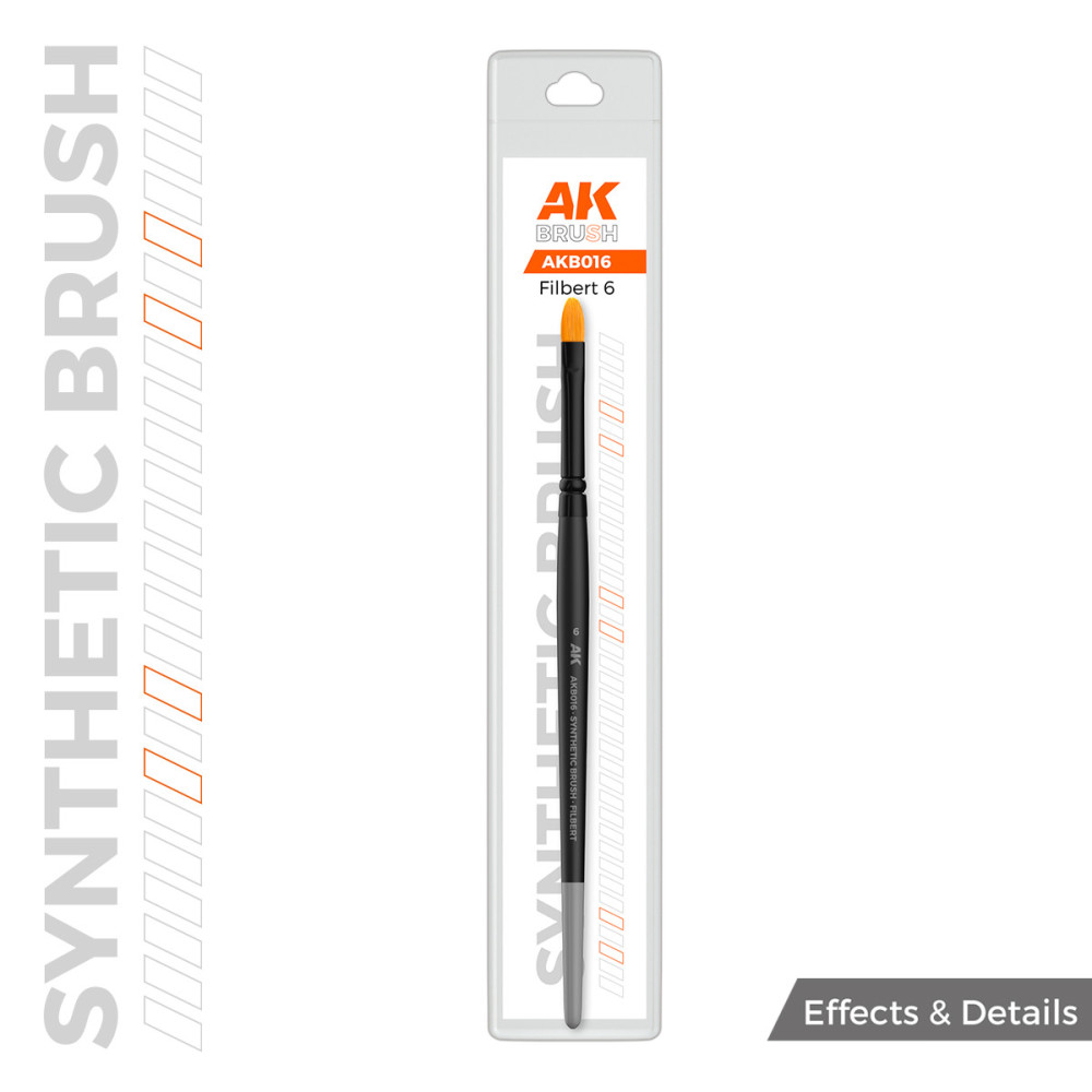 AK Synthetic brush Filbert 6 AK Synthetic brush Filbert 6