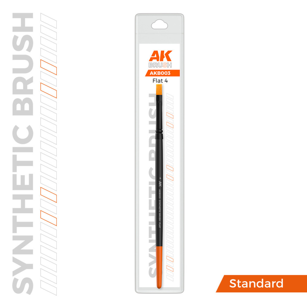 AK Synthetic brush Flat 4 AK Synthetic brush Flat 4
