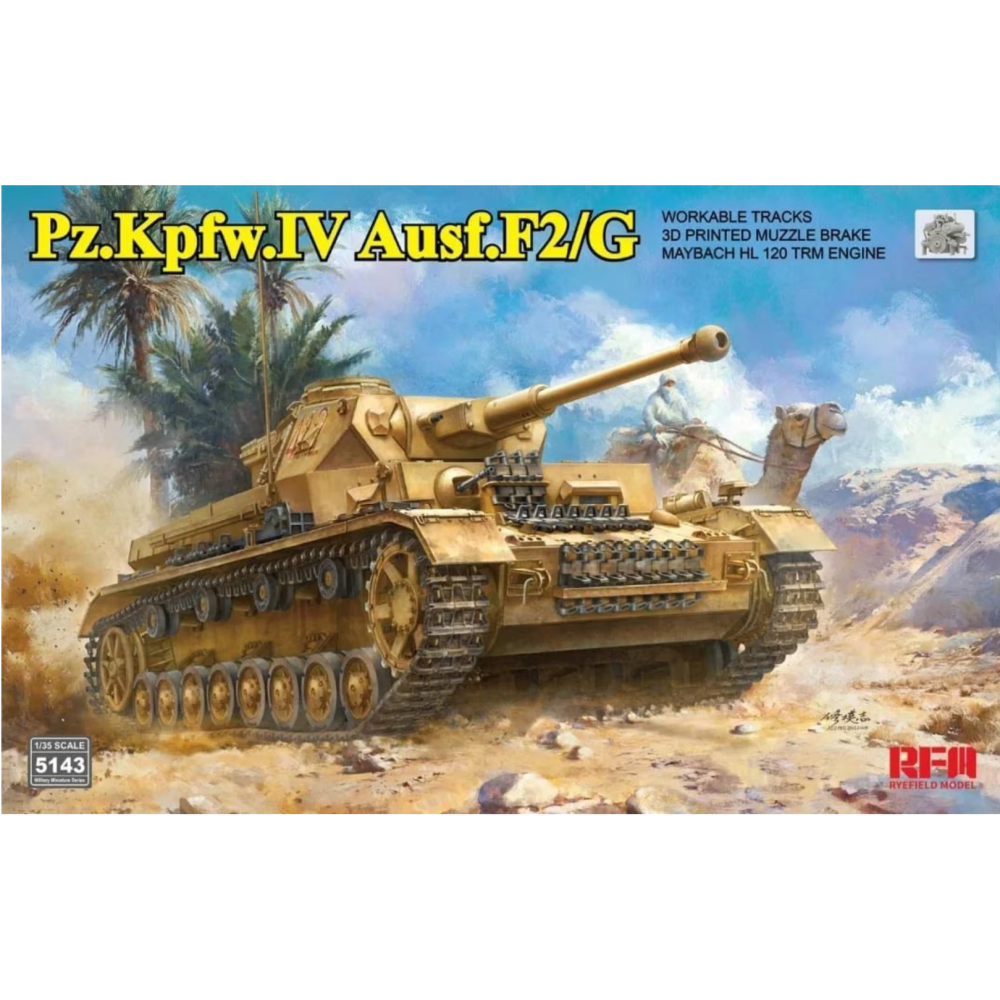 Ryefield model 5143 1:35 Pz.Kpfw.IV Ausf.F2/G w/workable tracks Ryefield model 5143 1:35 Pz.Kpfw.IV Ausf.F2/G w/workable tracks