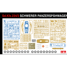 Ryefield model 5134 1:35 Sd.Kfz.234/3 SCHWERER PANZERSPÄHWAGEN 7.5cm Stummel