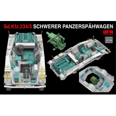 Ryefield model 5134 1:35 Sd.Kfz.234/3 SCHWERER PANZERSPÄHWAGEN 7.5cm Stummel