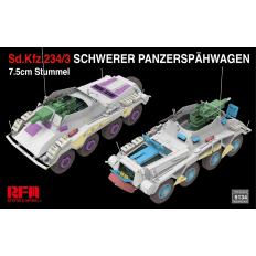 Ryefield model 5134 1:35 Sd.Kfz.234/3 SCHWERER PANZERSPÄHWAGEN 7.5cm Stummel