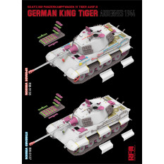 Ryefield model 5137 1:35 Sd.Kfz.182 Panzerkampfwagen VI Tiger Ausf.B “King Tiger” ARDENNES 1944 STANDARD VERSION