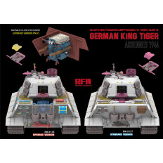 Ryefield model 5138 1:35 Sd.Kfz.182 Panzerkampfwagen VI Tiger Ausf.B “King Tiger” ARDENNES 1944 UPDATED VERSION