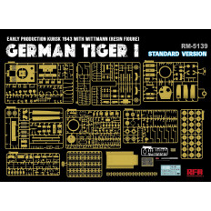 Ryefield model 5139 1:35 Sd.Kfz.181 TIGER I EARLY PRODUCTION KURSK 1943 with WITTMAN (Resin figure) STANDARD VERSION