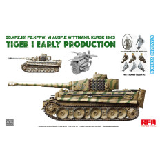 Ryefield model 5139 1:35 Sd.Kfz.181 TIGER I EARLY PRODUCTION KURSK 1943 with WITTMAN (Resin figure) STANDARD VERSION