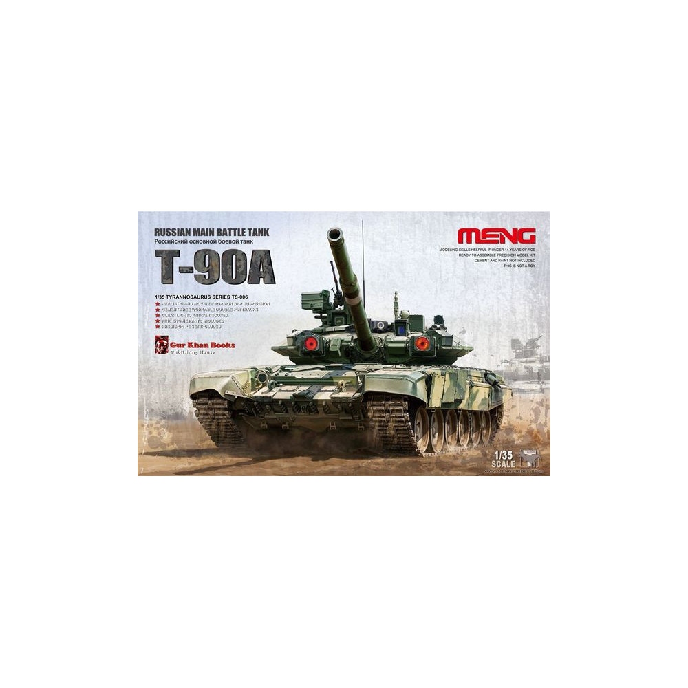Meng Model 1:35 MMTS-006 Russian T-90A Russian Main Battle Tank Meng Model 1:35 MMTS-006 Russian T-90A Russian Main Battle Tank