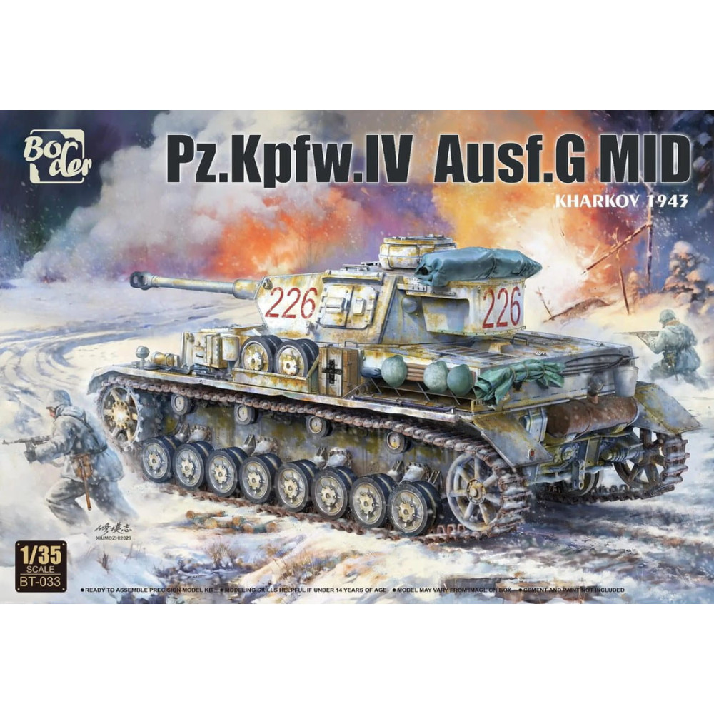 Buy Border Model BT033 1:35 Panzer IV Ausf.G (Kharkov 1943)  WWII Scale Model Kit
