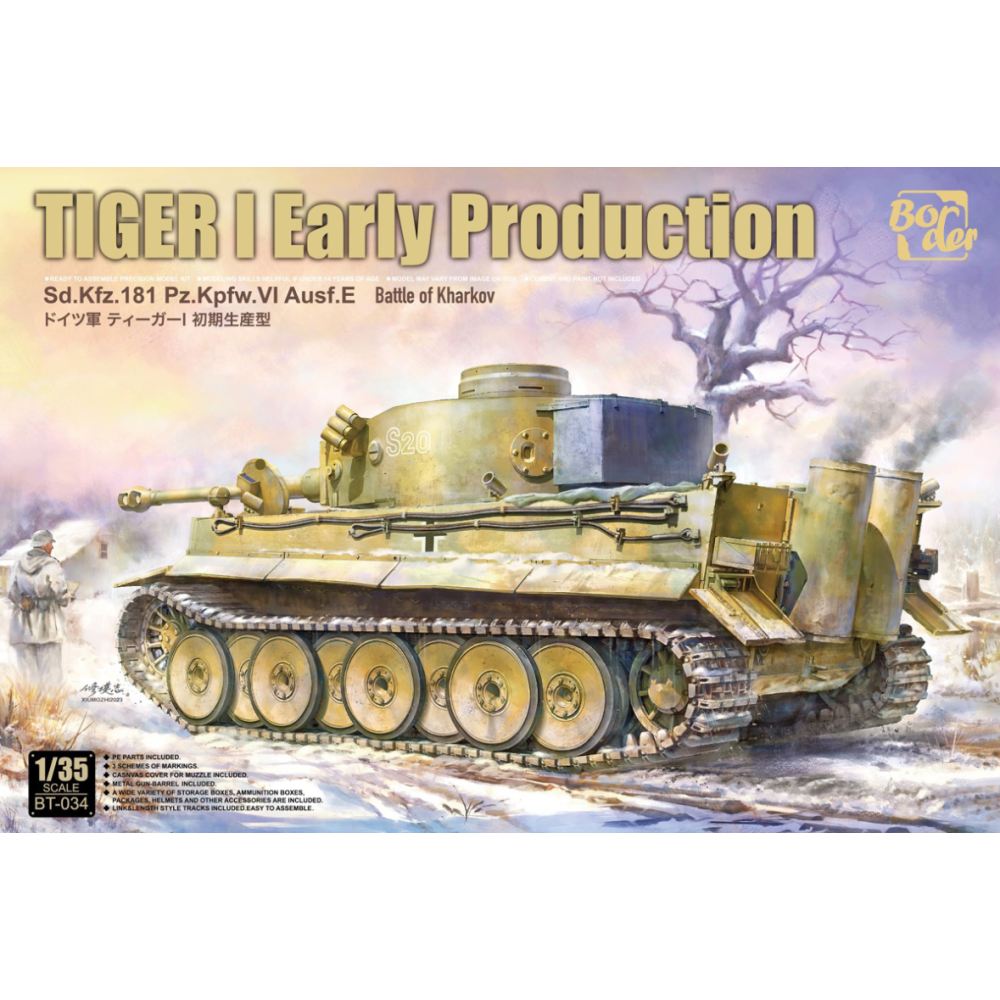 Buy Border Model BT034 1:35 Tiger I Early Production (Kharkov 1943)  WWII Scale Model Kit