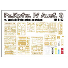 Buy Ryefield Model RM5102 1:35 Pz.Kpfw. IV Ausf. G  Winterketten Tracks WWII Kit