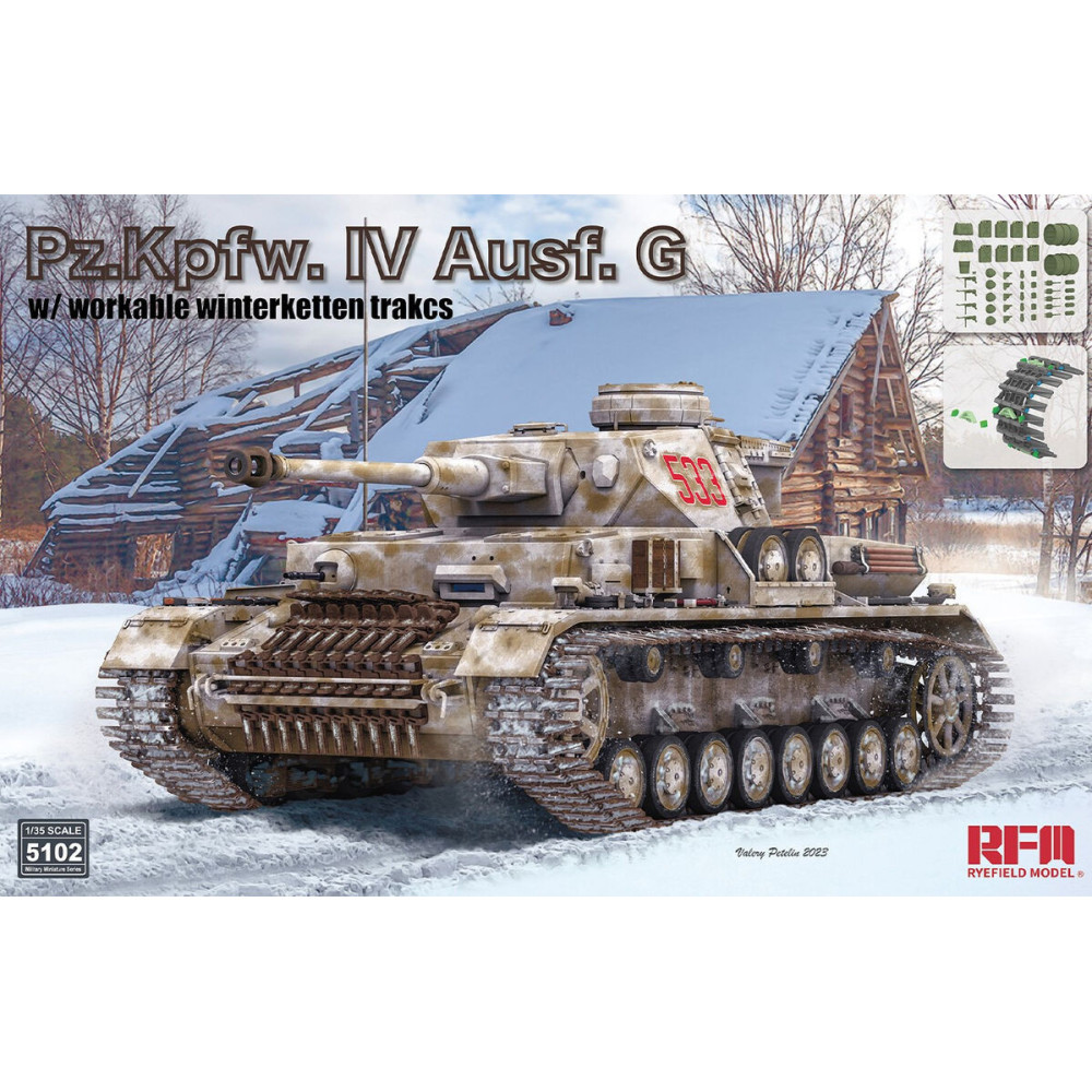 Buy Ryefield Model RM5102 1:35 Pz.Kpfw. IV Ausf. G  Winterketten Tracks WWII Kit