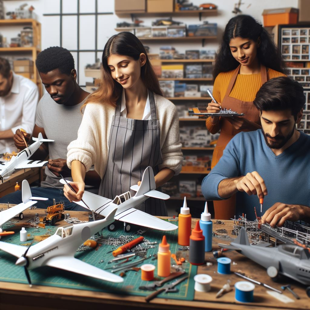 Tools needed for assembling scale models